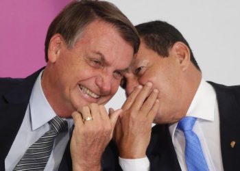 O presidente Jair Bolsonaro e o vice, Hamilton Mourão (Foto: Dida Sampaio/Estadão Conteúdo)