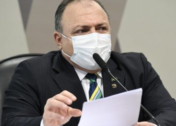 Pazuello presta depoimento na CPI da Covid-19 (Foto: Agência Senado)