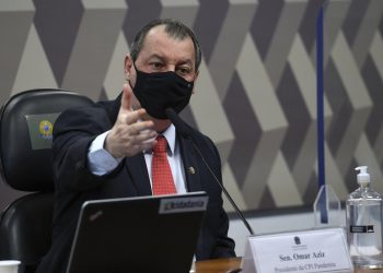 Omar Aziz, presidente da CPI da Covid no Senado Federal (Foto: Edilson Rodrigues/Agência Senado)