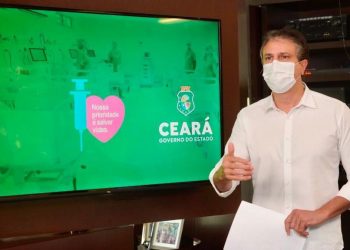 O governador Camilo Santana (PT) fez o anúncio nas redes sociais (Foto: Divulgação/Governo do Ceará)