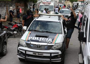 Motim de policiais ocorreu em 2020, em Fortaleza e outros municípios do Ceará (Foto: José Leomar)