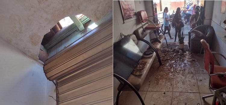 Criminoso arromba e furta estabelecimentos comerciais no centro do Crato