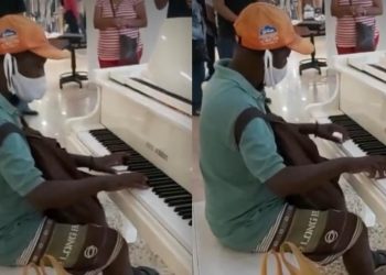 Ambulante toca Sinatra em piano de shopping e é contratado como músico