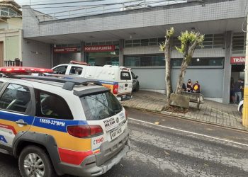 Fachada da delegacia de plantão de Betim, na Região Metropolitana de BH (Foto: Polícia Militar MG)
