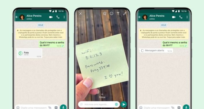 WhatsApp agora deixa você mandar fotos e vídeos que somem após serem vistos