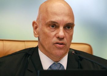Ministro Alexandre de Moraes durante sessão do STF (Supremo Tribunal Federal) (Foto: Nelson Jr./SCO/STF)
