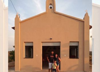 A reconstrução resultou em um templo mais alto e maior (Foto: Arquivo pessoal)