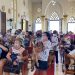 Animais participaram da celebração em homenagem ao santo católico (Foto: Lorena Tavares)