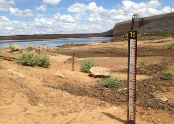 Açude Castanhão segue em situação crítica por conta da falta de chuvas na região (Foto: Gioras Xerez/g1 CE)