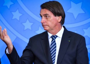 O presidente da República, Jair Bolsonaro, em cerimônia no Palácio do Planalto, em Brasília (Foto: Antonio Molina/Folhapress)