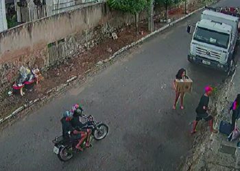 Crime foi registrado nesta sexta-feira no Bairro Antônio Vieira, em Juazeiro do Norte (Foto: Reprodução)