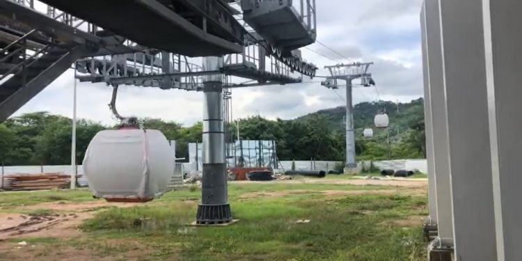 Teleférico do horto, em Juazeiro do Norte, está em fase de testes; veja vídeo