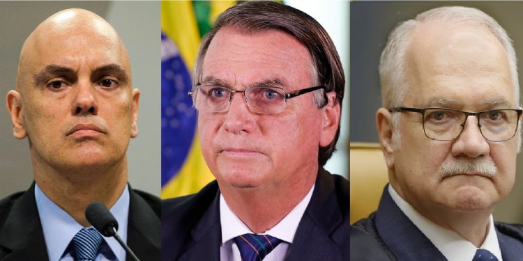 Em encontro de dez minutos, Fachin e Moraes se reúnem com Bolsonaro