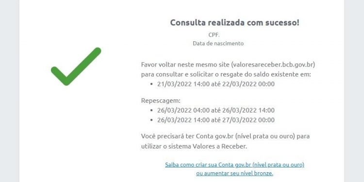 Resgate de dinheiro esquecido em bancos levará mais de um mês; veja datas