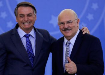 Jair Bolsonaro e Milton Ribeiro (Foto: Sérgio Lima/Poder360)