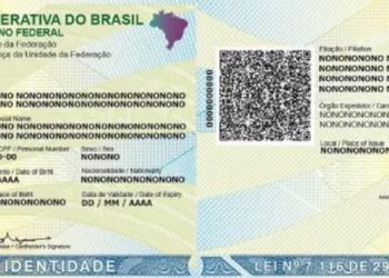 Novo modelo da carteira de identidade brasileira (Foto: Reprodução/DOU)