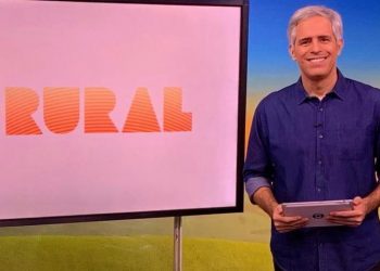 Vico Iasi nos estúdios do Globo Rural, programa que ele trabalhou na TV Globo desde 1995 (Foto: Reprodução/Instagram)
