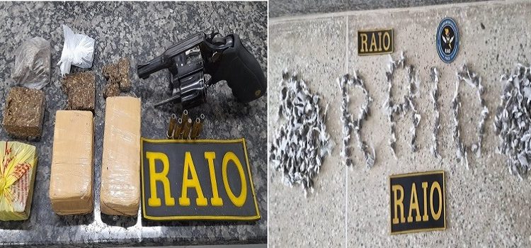 Policiamento do RAIO apreende drogas, arma e munições em Crato