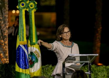 Izolda Cela tomou posse como governadora do Ceará neste sábado (2) (Foto: Aurelio Alves)