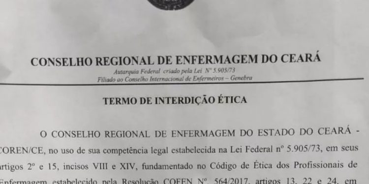 Posto de saúde é interditado pelo Conselho Regional de Enfermagem em Juazeiro do Norte