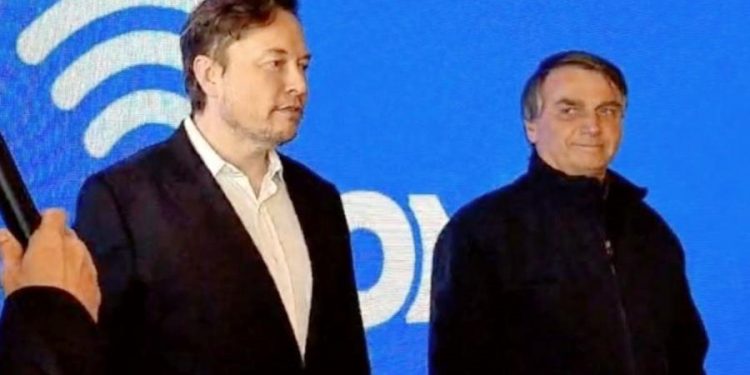 No Brasil, Musk fala pouco com Bolsonaro e muito com empresários