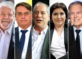 Na montagem, Lula, Jair Bolsonaro Bolsonaro, Ciro Gomes, Simone Tebet e Luciano Bivar (Imagem: Eduardo Anizelli, Pedro Ladeira e Zanone Fraissat/Folhapress)