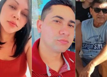 Gildervania Correia de Araújo ("Maria"), de 31 anos; Kleber Alves Taveira, de 30 anos; e Celso Algesio Ferreira morreram após serem atropelados por um caminhão desgovernado no distrito de Dom Quintino, no Crato (Foto: Arquivo pessoal)