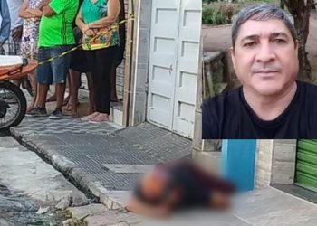 Crime aconteceu na Rua São Paulo, na altura do número 1684, no bairro Salesianos. A motivação para o homicídio ainda é desconhecida, diz a policia (Foto: Reprodução)