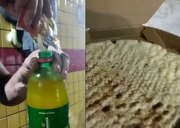 Pizzaria recebe pix falso e entrega refrigerante e pizza 'falsos' (Foto: Arquivo pessoal)