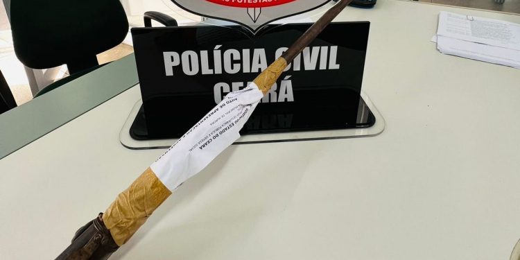 Polícia Civil apreende arma de fogo artesanal na zona rural de Aurora