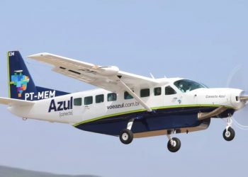 Voos da Azul de quatro cidades cearenses vão ser feitos pelo Cessna Grand Caravan, com capacidade para 9 pessoas (Foto: Luis Alberto Neves/Divulgação)