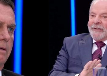 Jair Bolsonaro (PL) e Luiz Inácio Lula da Silva (PT) (Foto: Reprodução/TV Globo)