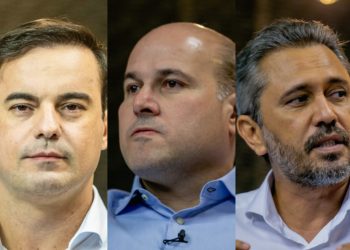 Wagner, RC e Elmano são os candidatos ao governo do Ceará mais bem colocados na pesquisa Ipespe (Foto: Fco Fontele e Aurélio Alves/O Povo)