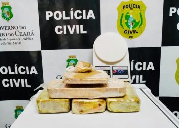 Polícia Civil apreendeu cinco quilos de crack no Crato (Foto: Divulgação/PC-CE)
