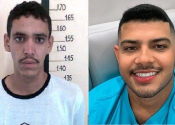 Francisco Cisioneide Vilaço Diógenes, de 38 anos (à esquerda) foi preso em flagrante após ser baleado durante a intervenção da Polícia Civil. Nicolas dos Santos Lima, de 21 anos (à direita) morreu no local do crime (Foto: Reprodução)