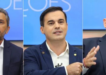 Elmano de Freitas, Capitão Wagner e Roberto Cláudio (Foto: Fabiane de Paula)