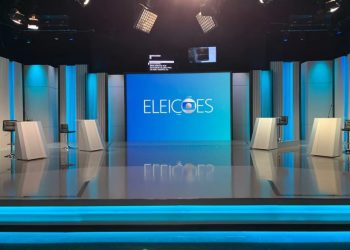 Estúdio na TV Globo, no Rio de Janeiro (Foto: Guilherme Schiavinato/TV Globo)