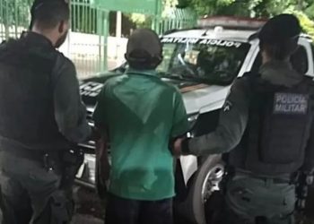 Filho é preso por suspeita de matar a mãe de 89 anos em Jati, no interior do Ceará (Foto: Reprodução)