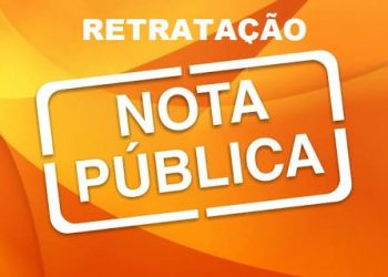 RETRATAÇÃO PÚBLICA – R. F. OLIVEIRA COMUNICACAO LTDA-ME