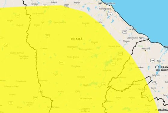 Umidade do ar chega a 20% em mais de 100 municípios do Ceará; Inmet alerta para riscos