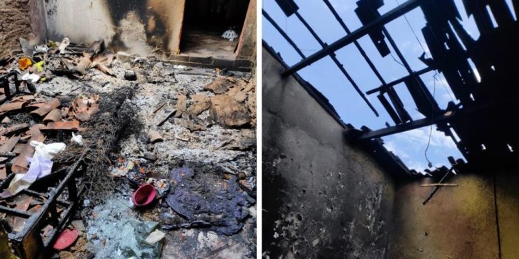 Mulher ateia fogo em casa e homem tem metade do corpo queimado em Altaneira