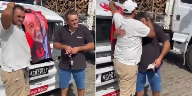 Apoiador de Lula ganha caminhão de R$ 200 mil em aposta com bolsonarista, recusa prêmio e devolve veículo