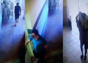 Polícia disse que diretor aproveitava feriados e fins de semana para furtar produtos em escola do Ceará (Foto: Reprodução/Polícia Civil)