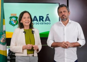 Izolda Cela e Elmano Freitas (Foto: Divulgação/Governo do Ceará)