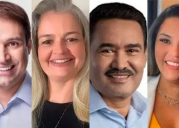 Salmito Filho, Yrwana Albuquerque, Moisés Braz e Vilma Freire são anunciados por Elmano Freitas como secretários da nova gestão do Governo de Ceará (Foto: Reprodução)