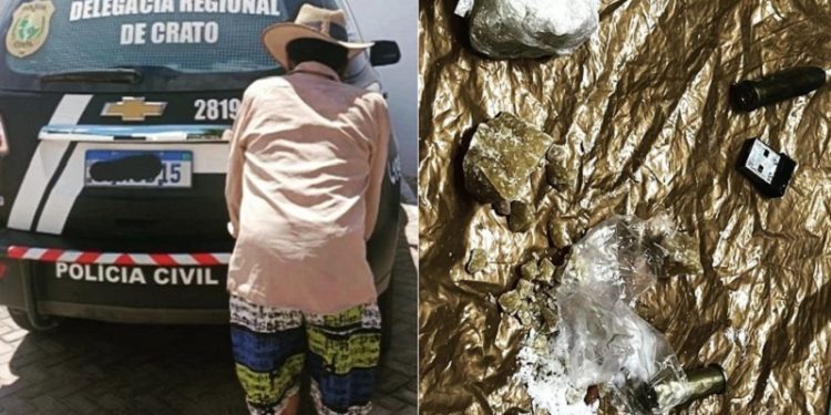 Polícia Civil prende suspeito de tráfico de drogas em Crato