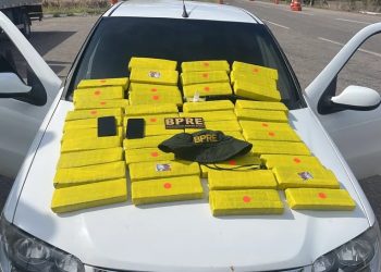 Droga estava armazenada em tabletes dentro de uma bolsa  (Foto: PMCE)