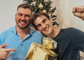 Luiz Fernando e o irmão Lucas antes do transplante renal (Foto: Lucas Sturaro/Arquivo pessoal)