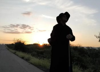 Foram 13 dias de caminhada de Caruaru, em Pernambuco, até Juazeiro do Norte (Foto: Josevaldo do Santos/Arquivo Pessoal)