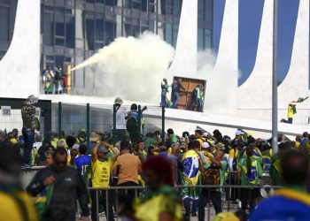 Manifestantes invadem Congresso, STF e Palácio do Planalto (Foto: Marcelo Camargo/Agência Brasil)